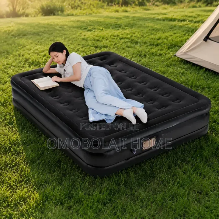 Inflatable Double Air Bed With Built-in Electric Pump 198x150x40cm