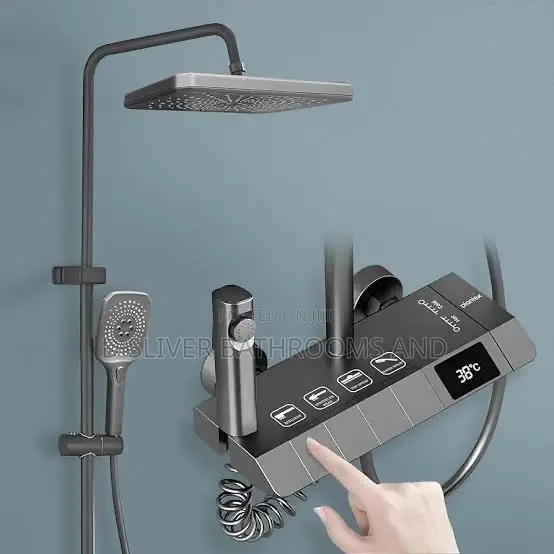 4-Way Piano Digital Display Shower Mixer Tap