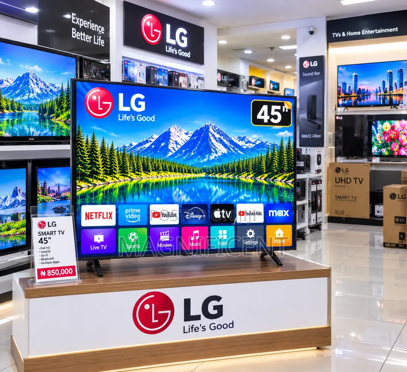  LG 45-Inch UHD AI Smart TV – Life’s Good 