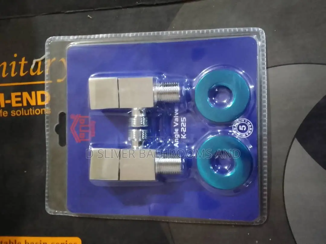 Double Angle Valve for Toilet Basin - With Cover