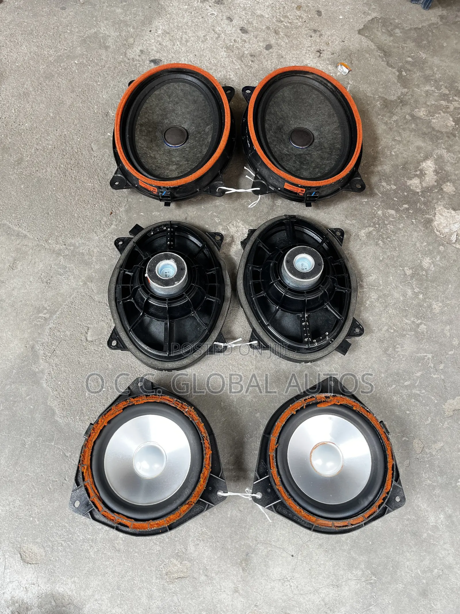 Complete Set of JBL Speakers for Toyota Avalon 08 to 2016