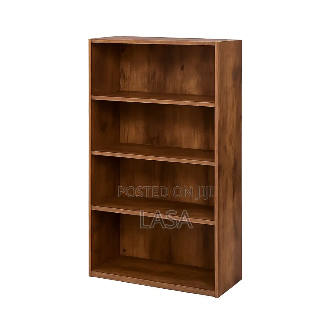 Lazava Rustic Wooden Bookshelf