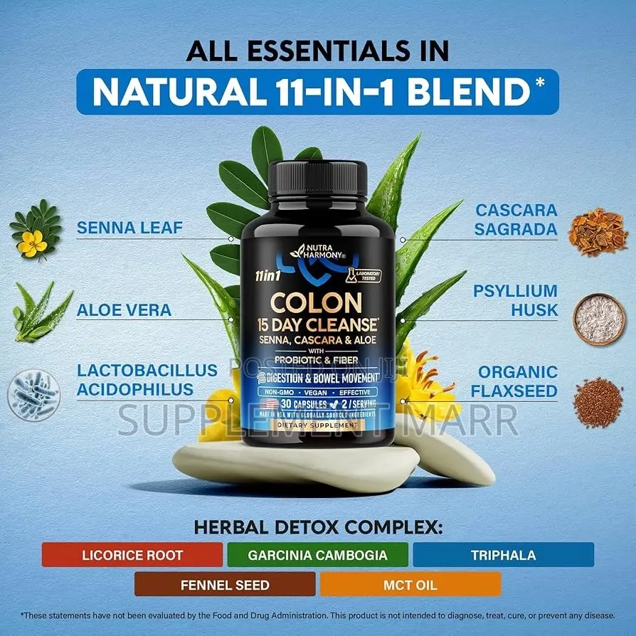 11-in-1 Colon 15 Day Cleanse - DIGESTION BOWEL MOVEMENT