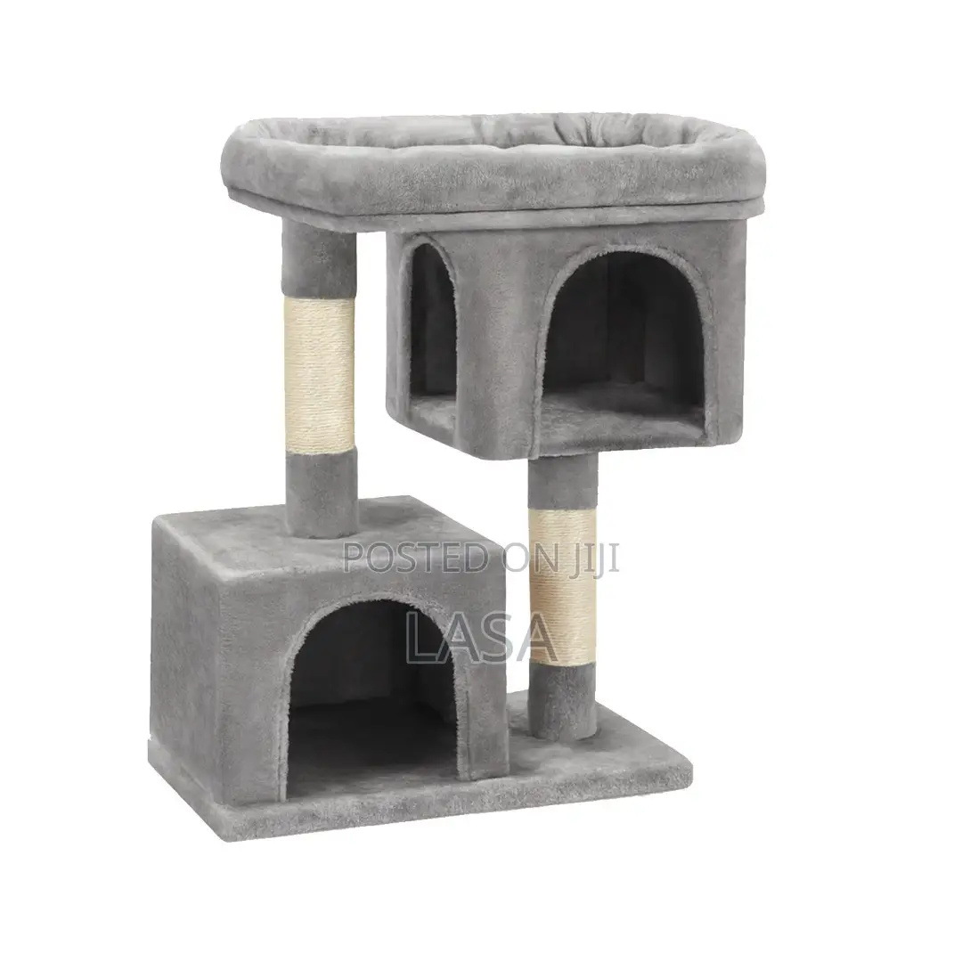 LASA CAT Tree Playhouse With Platforms Caves