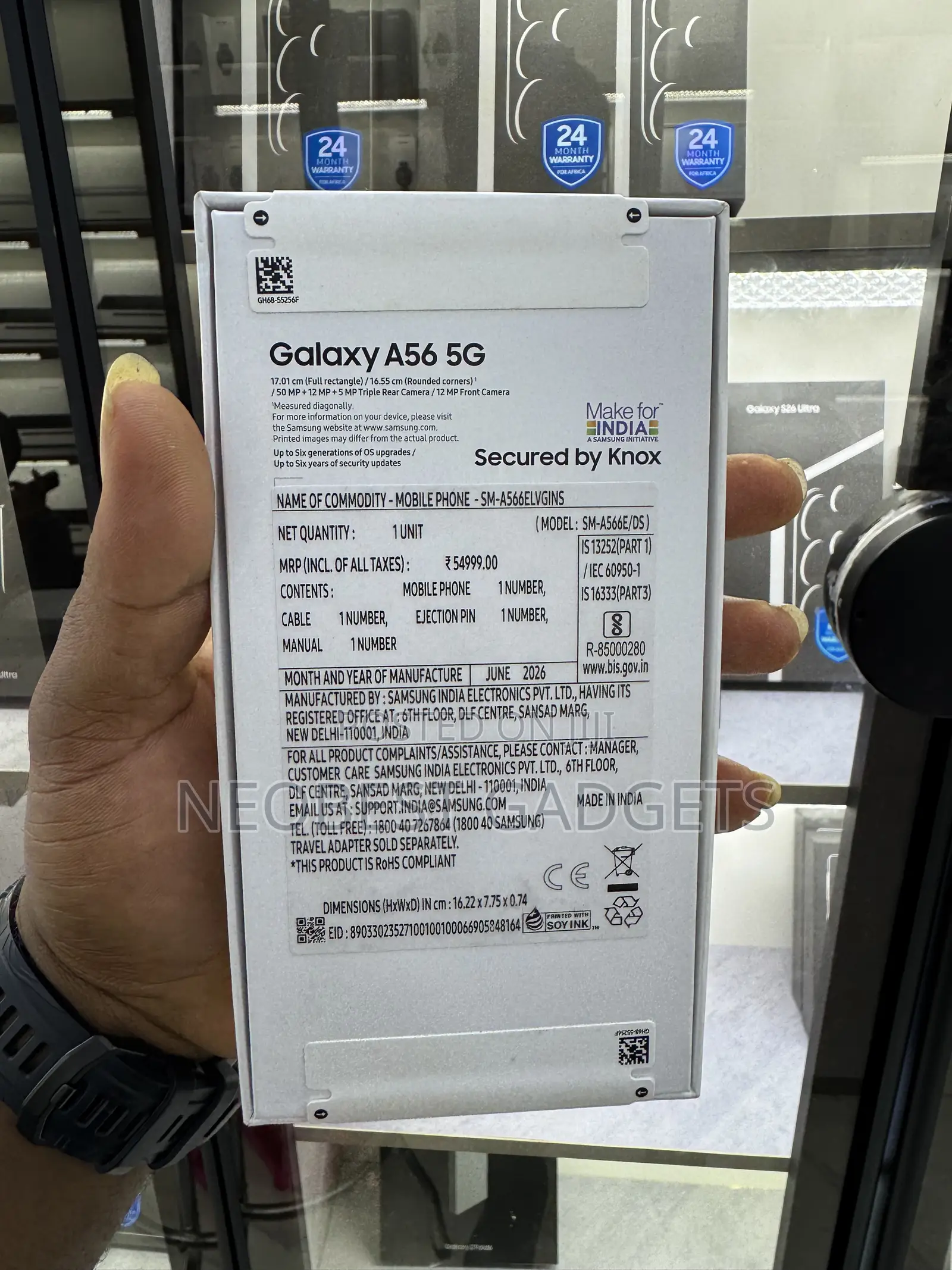 New Samsung Galaxy A56 256 GB Purple