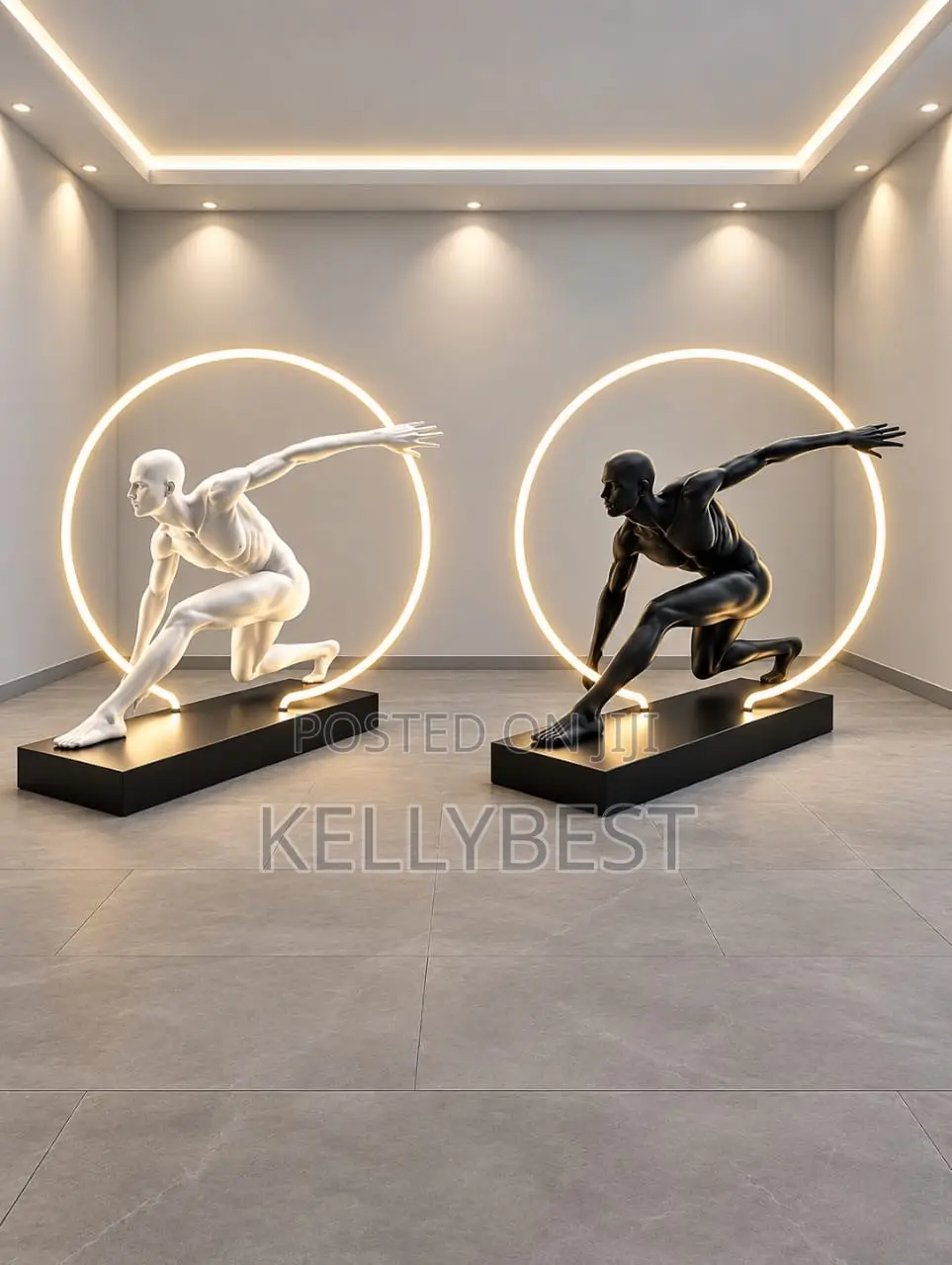 Humanoid Sculpture Floor Lamp