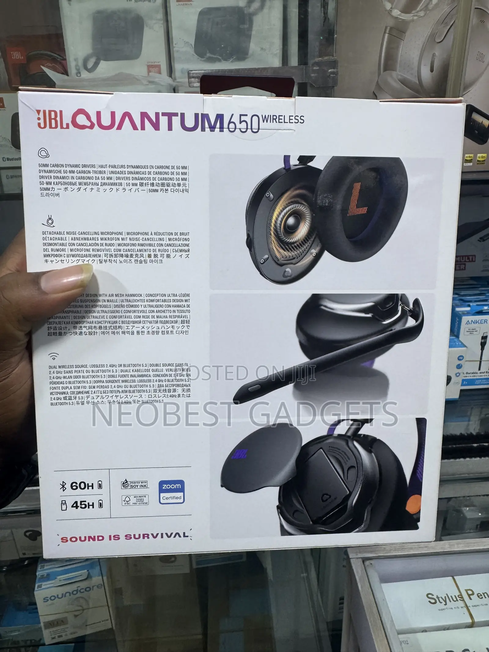 JBL QUANTUM 650 Wireless Headphones