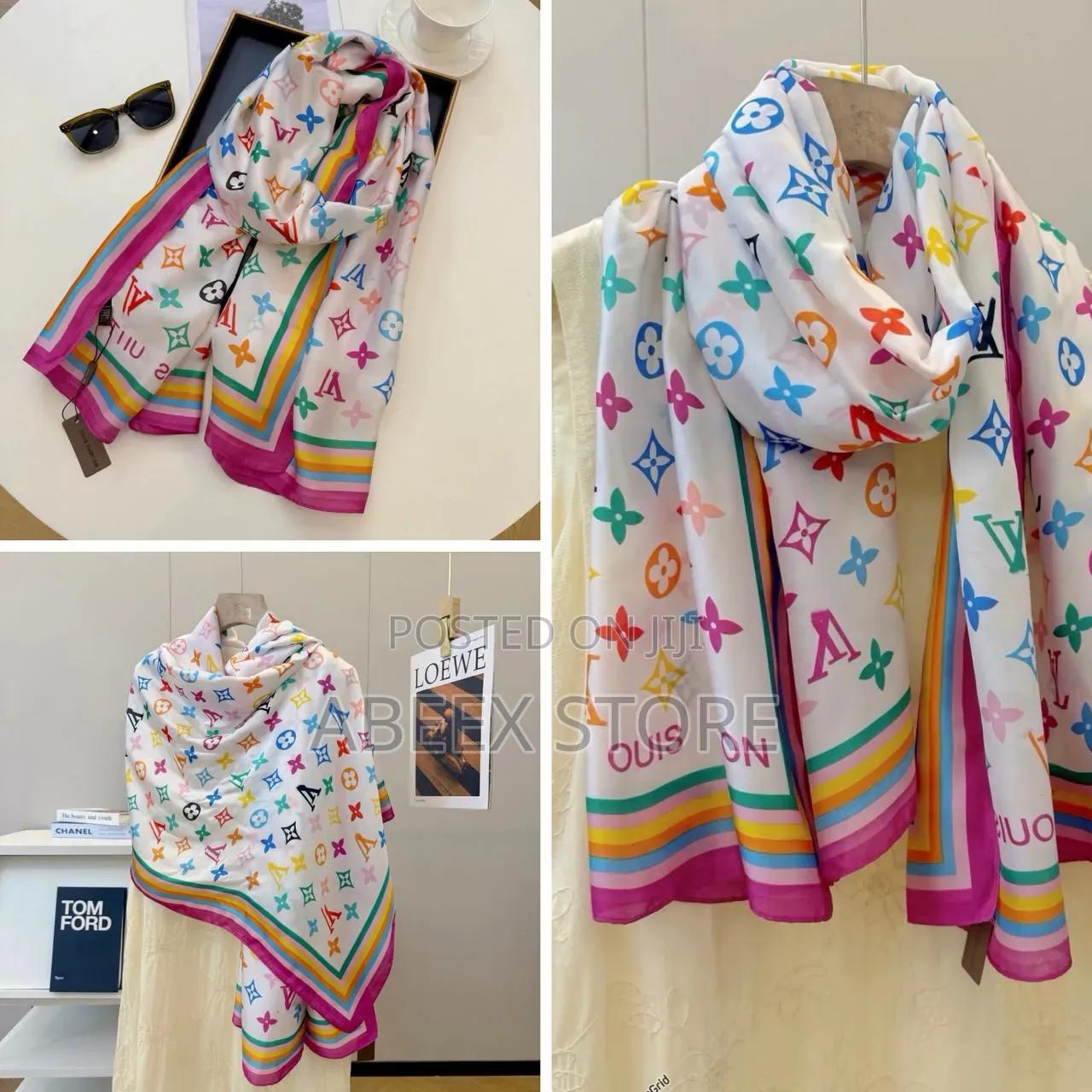 Chic Colorful LV Scarf