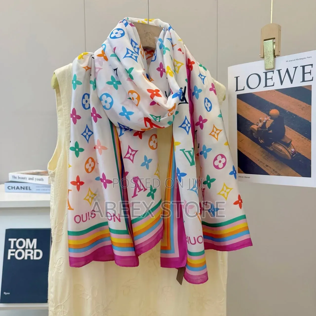 Chic Colorful LV Scarf