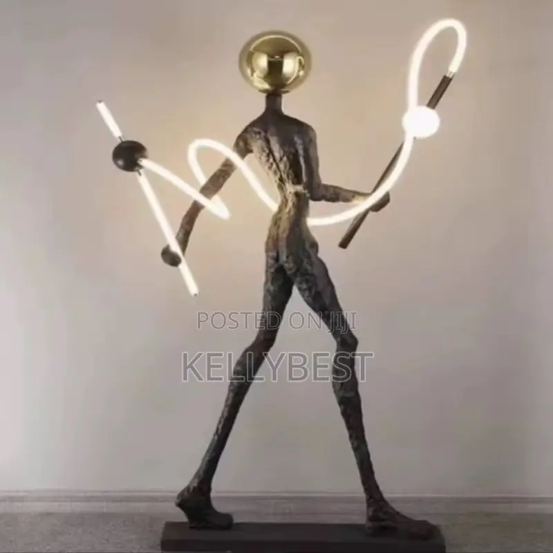 Luxury Sculpture Human Floor Lamp
