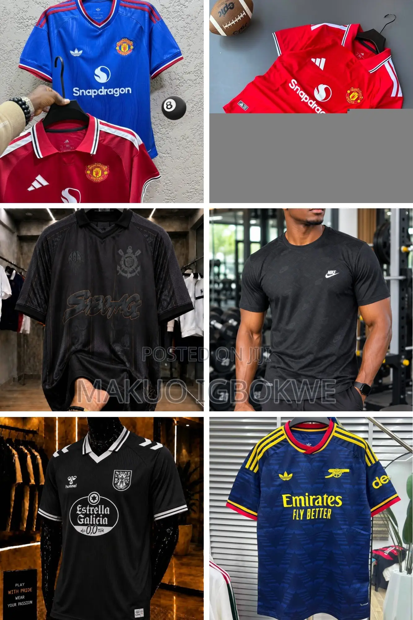 Quality Arsenal and Manchester United Jerseys