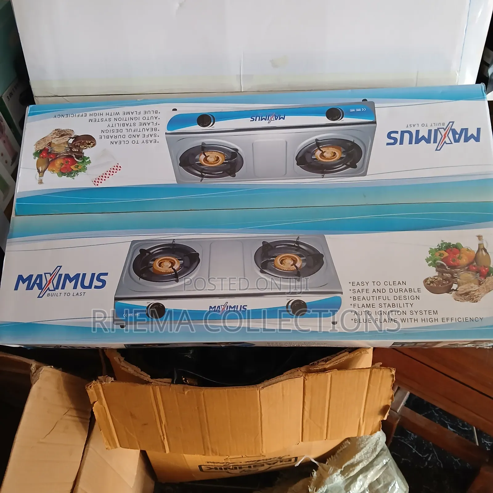 Brand New MAXIMUS Double Burner Tabletop Gas Stove