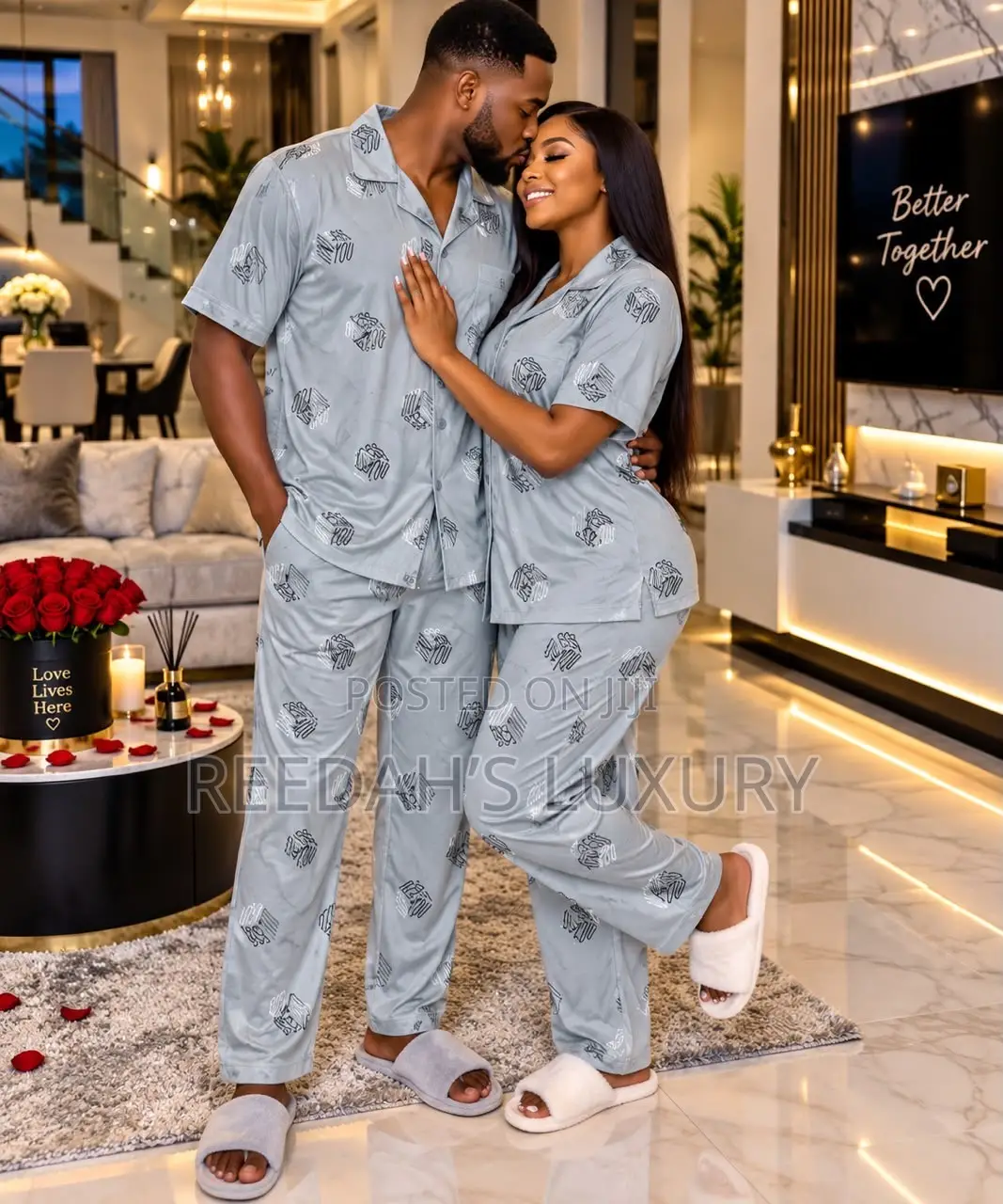 Plus Size Geometric Lounge Set