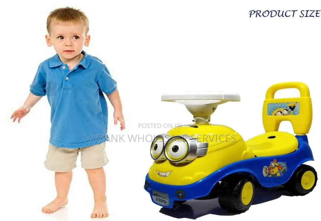 🚗 Minion Push Puzzle Ride-on Car for Kids