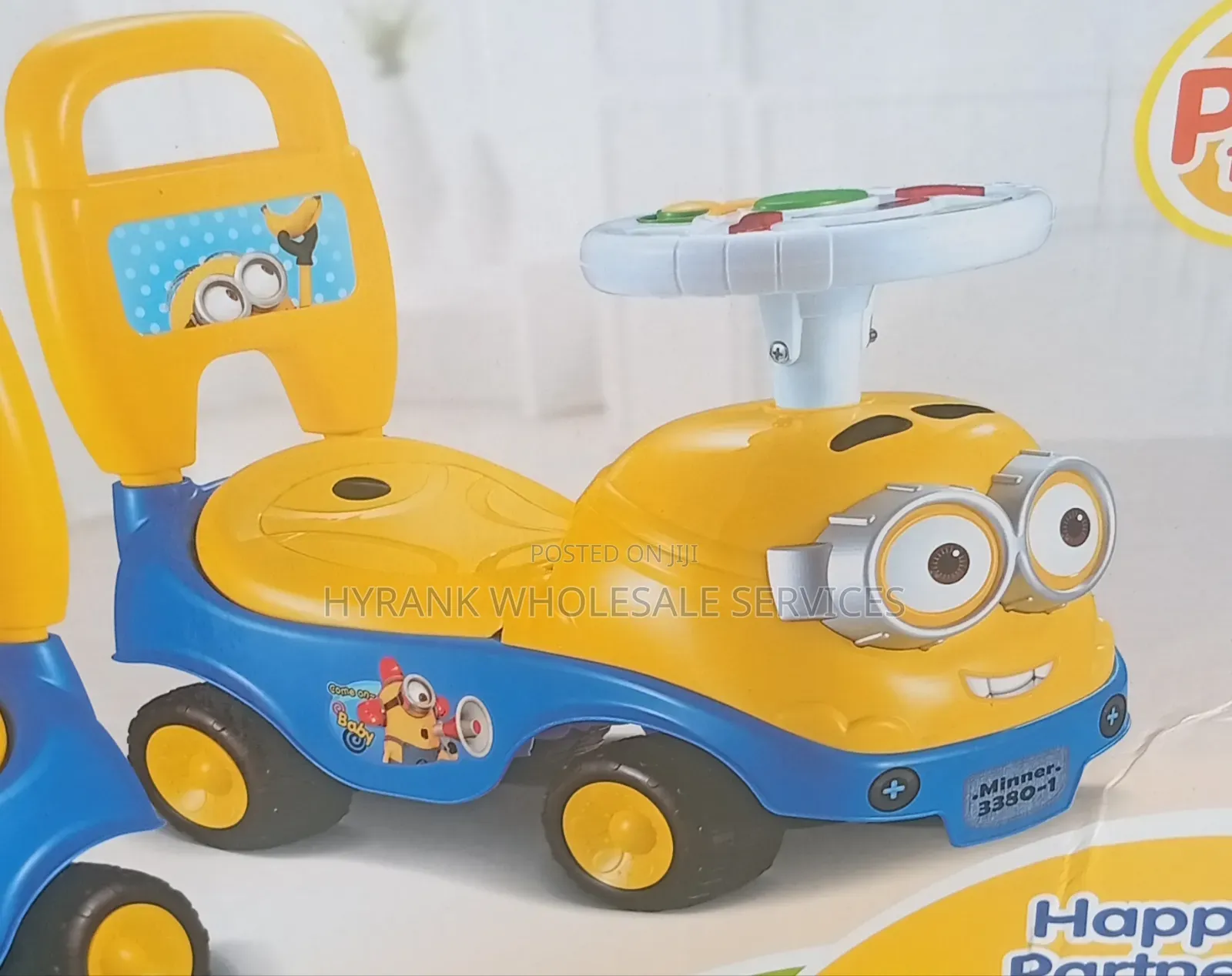 🚗 Minion Push Puzzle Ride-on Car for Kids