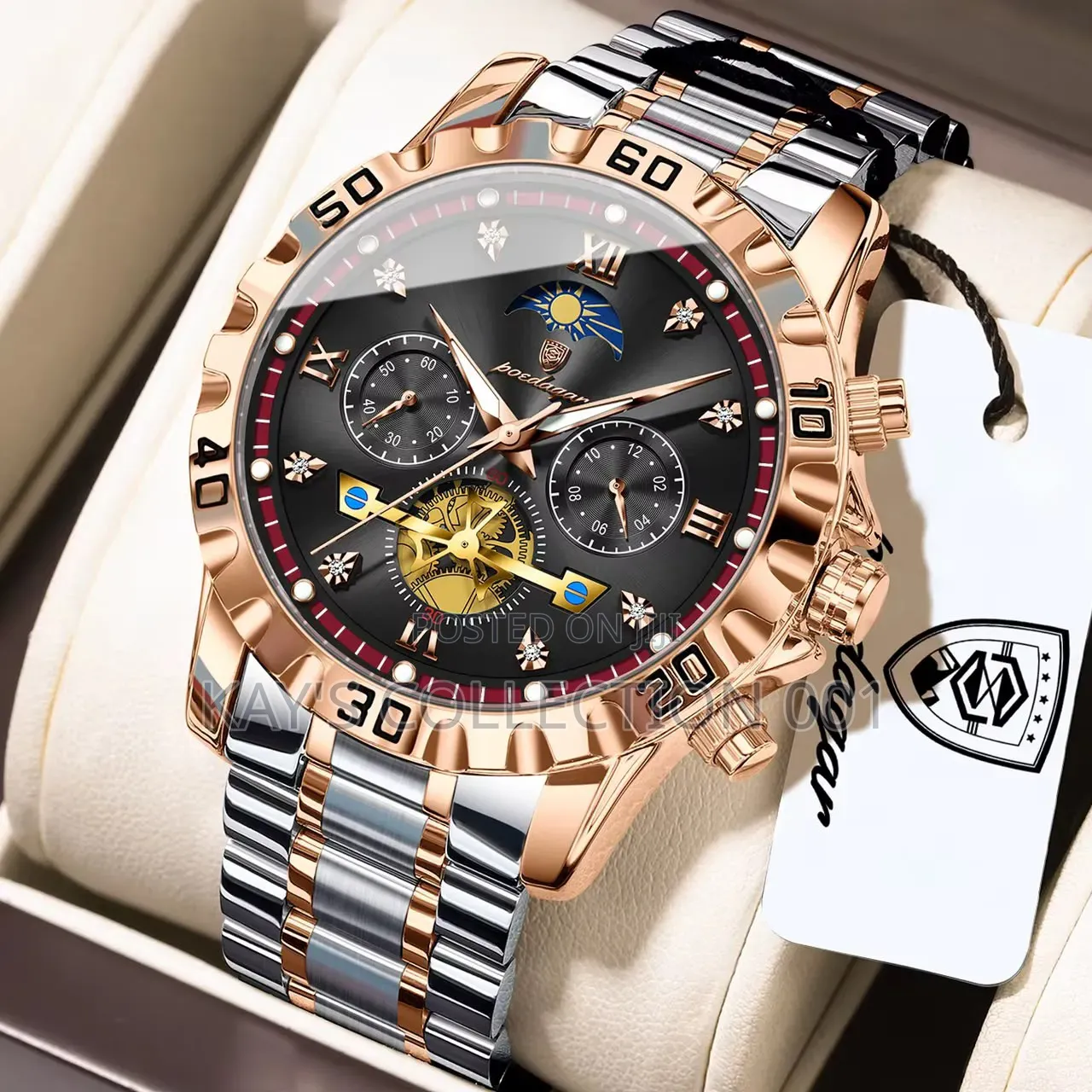 Poedagar Wrist Watch Chronograph