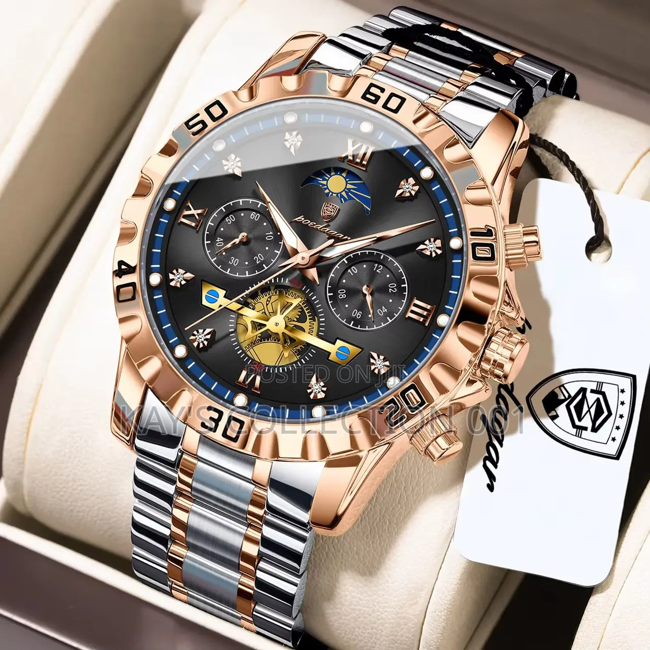Poedagar Wrist Watch Chronograph