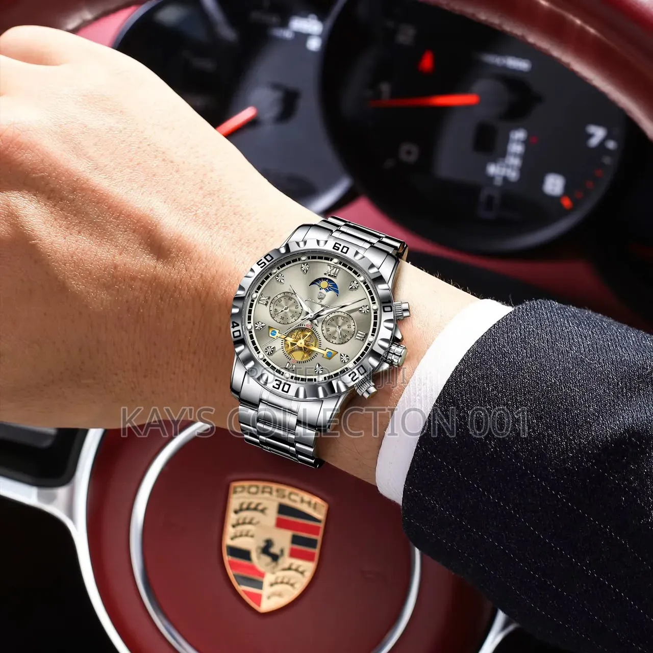 Poedagar Wrist Watch Chronograph