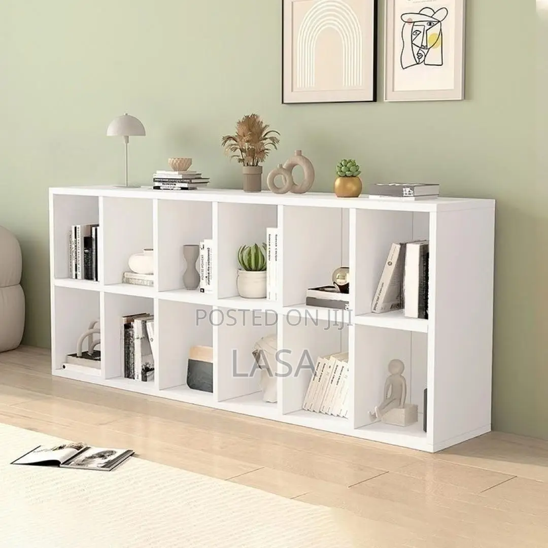 12-Cube Vertical Bookshelf