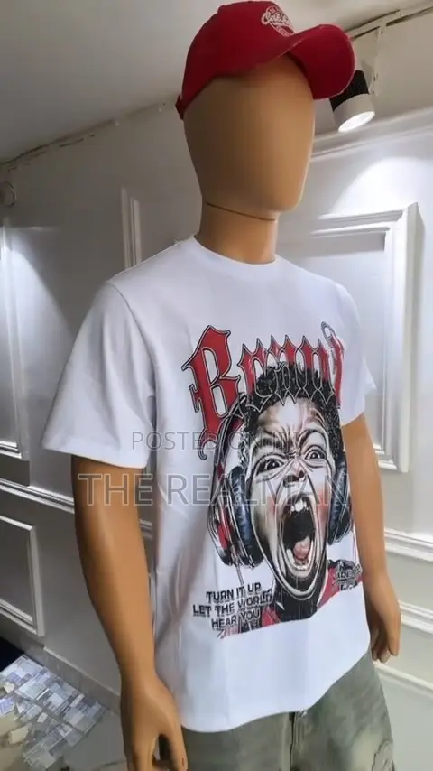 Men's White Streetwear Graphic T-Shirt - Screaming Boy