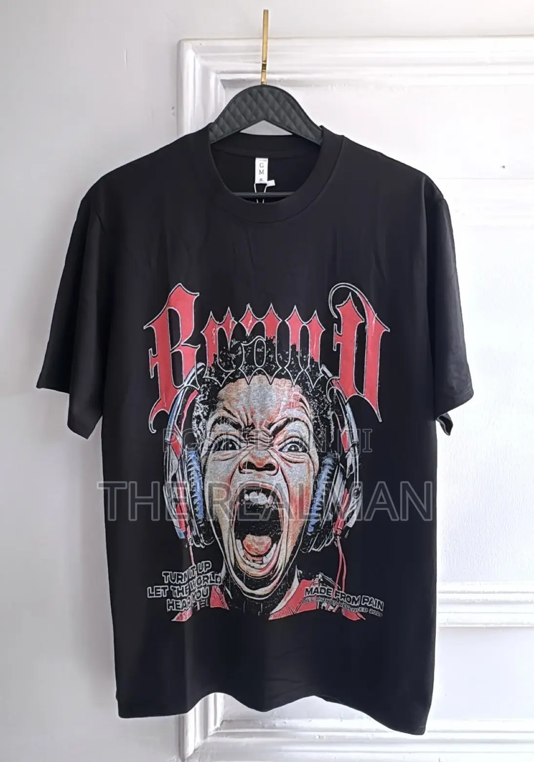 Men's Black Streetwear Graphic T-Shirt - Screaming Boy