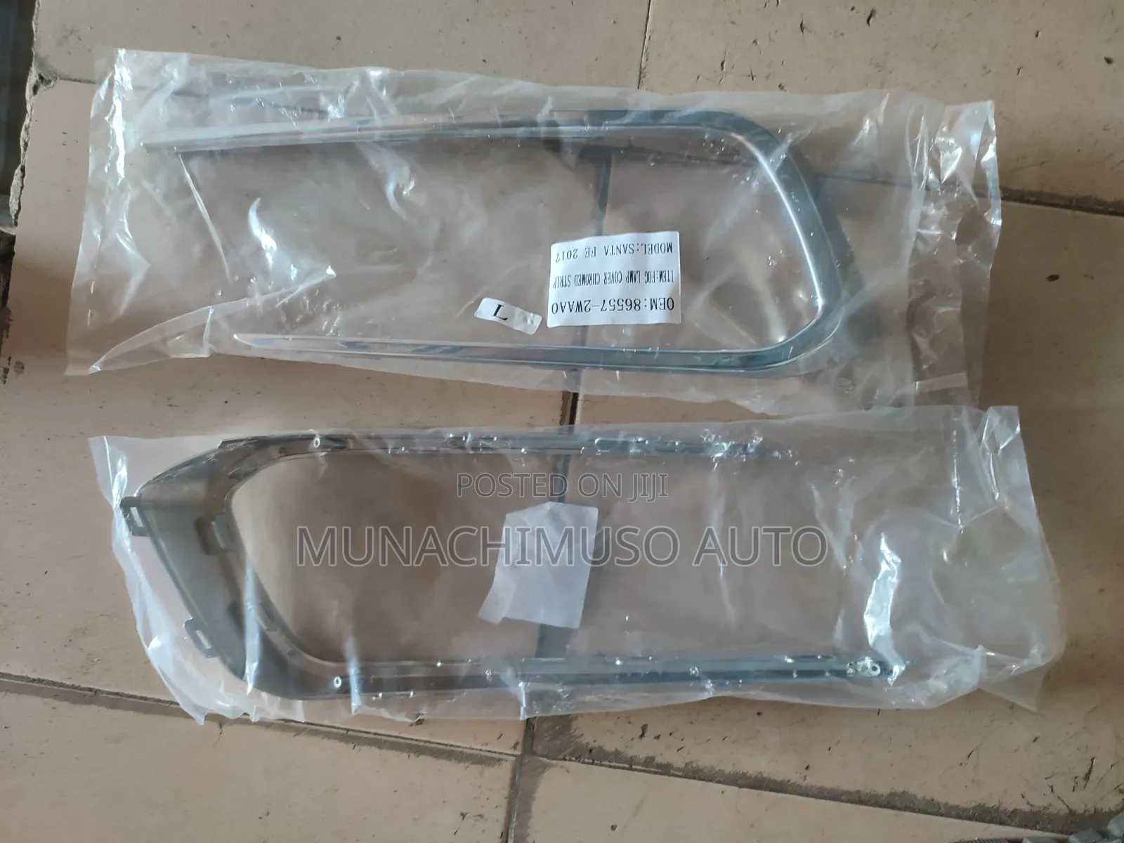 Front Fog Lamp Chrome Hyundai Santa Fe 2017