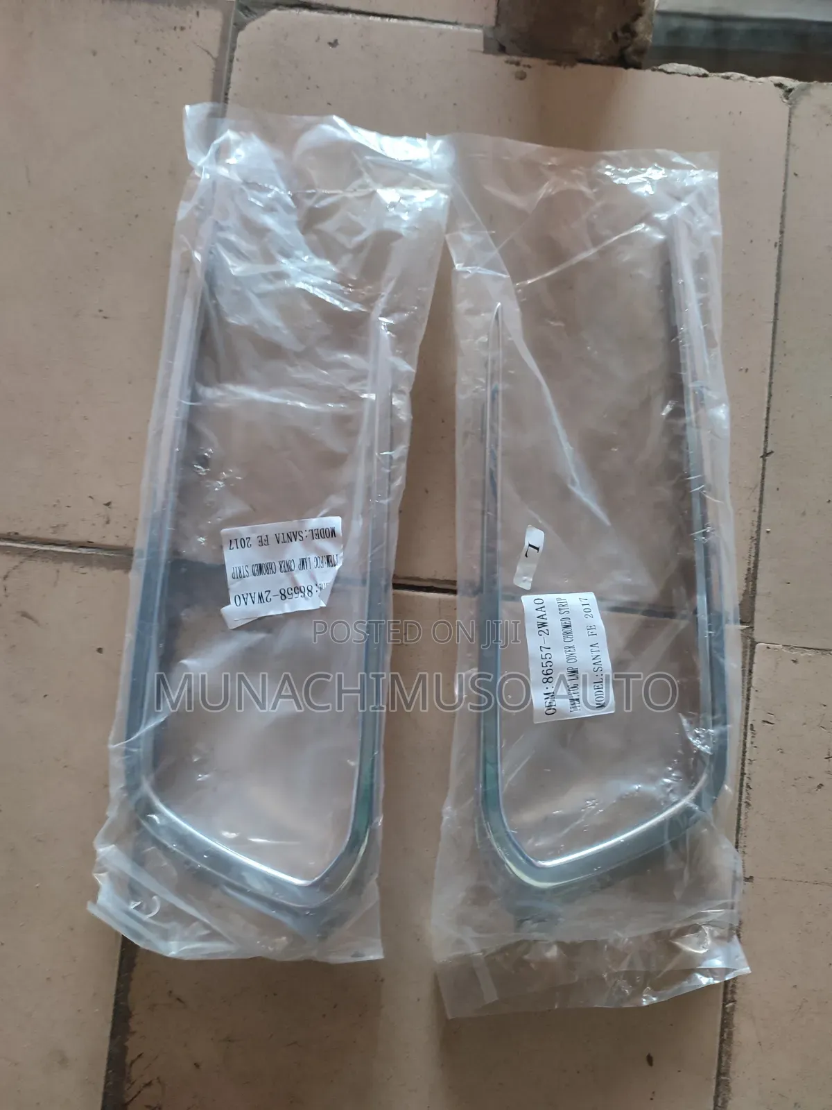 Front Fog Lamp Chrome Hyundai Santa Fe 2017