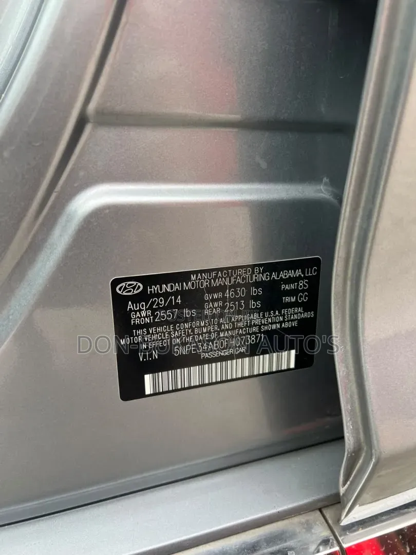 Hyundai Sonata Sport 2.0T Sedan FWD (2.0L 4cyl 6A) 2016 Gray