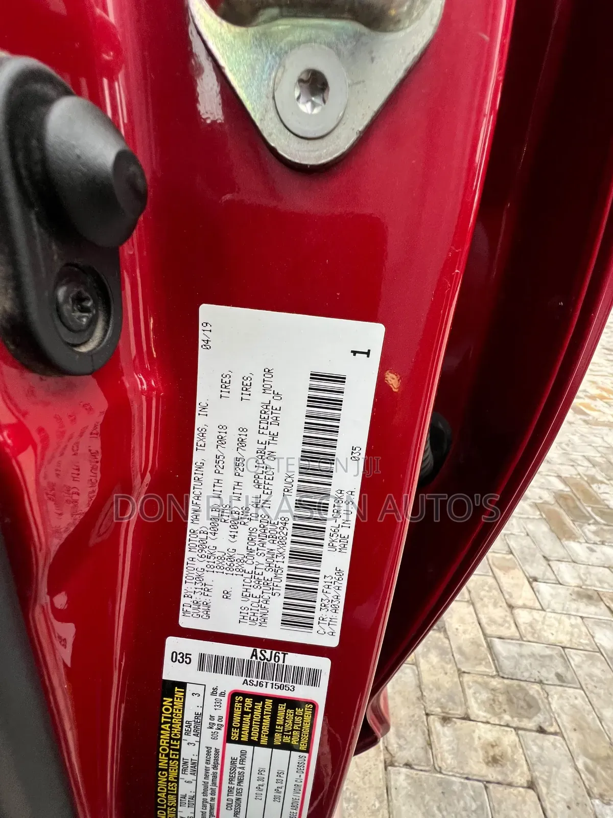 Toyota Tundra 1794 5.7L V8 4x2 CrewMax 5.6 ft. box 145.7 in. WB 2019