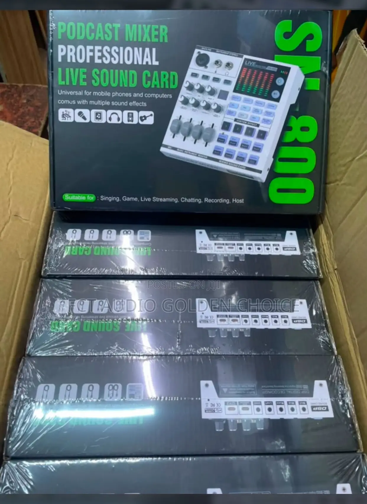 SN-800 Professional Podcast Mixer / Live Sound Card