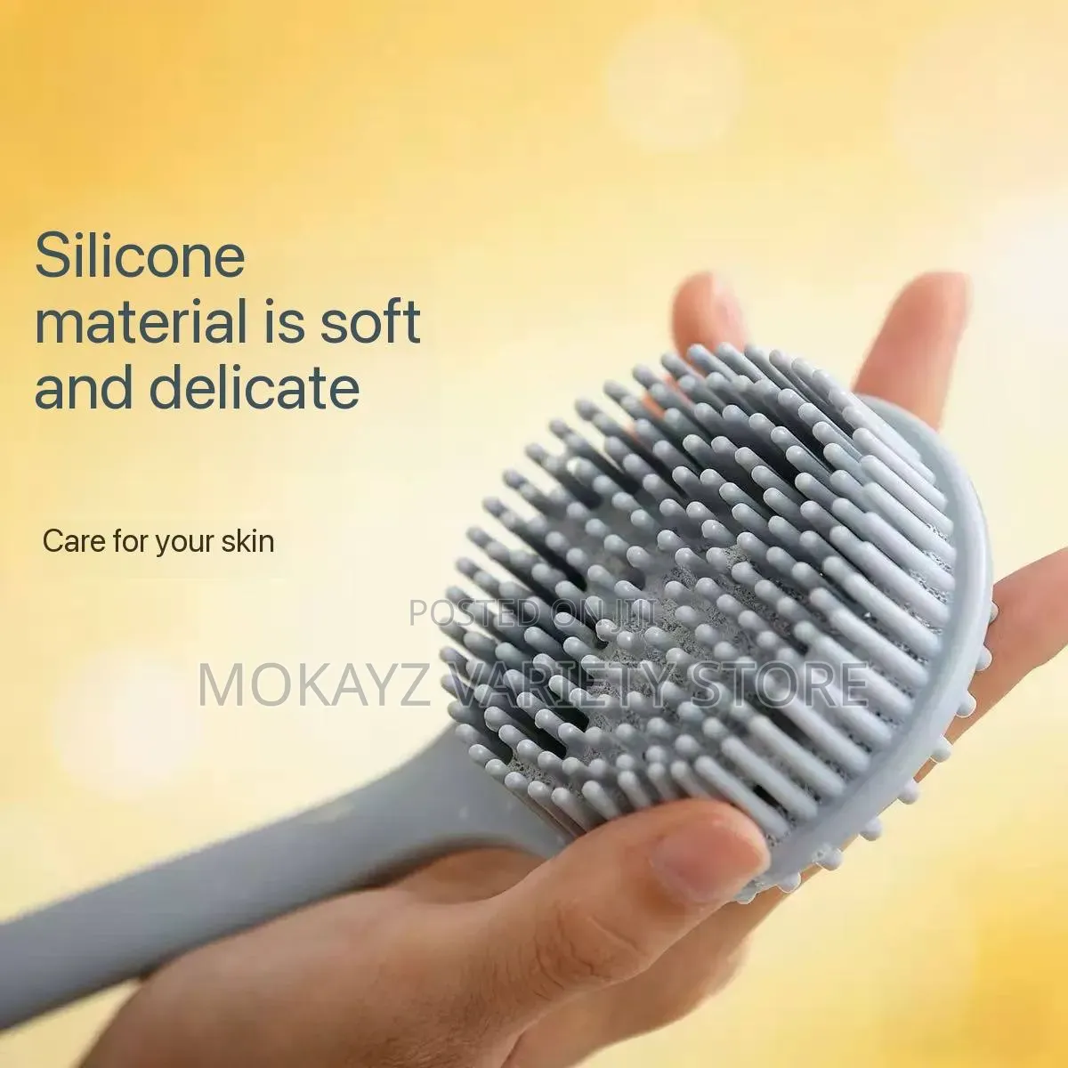 Silicone Double Sided Long Handle Scrubbing/Bathing Brush/Souvenir