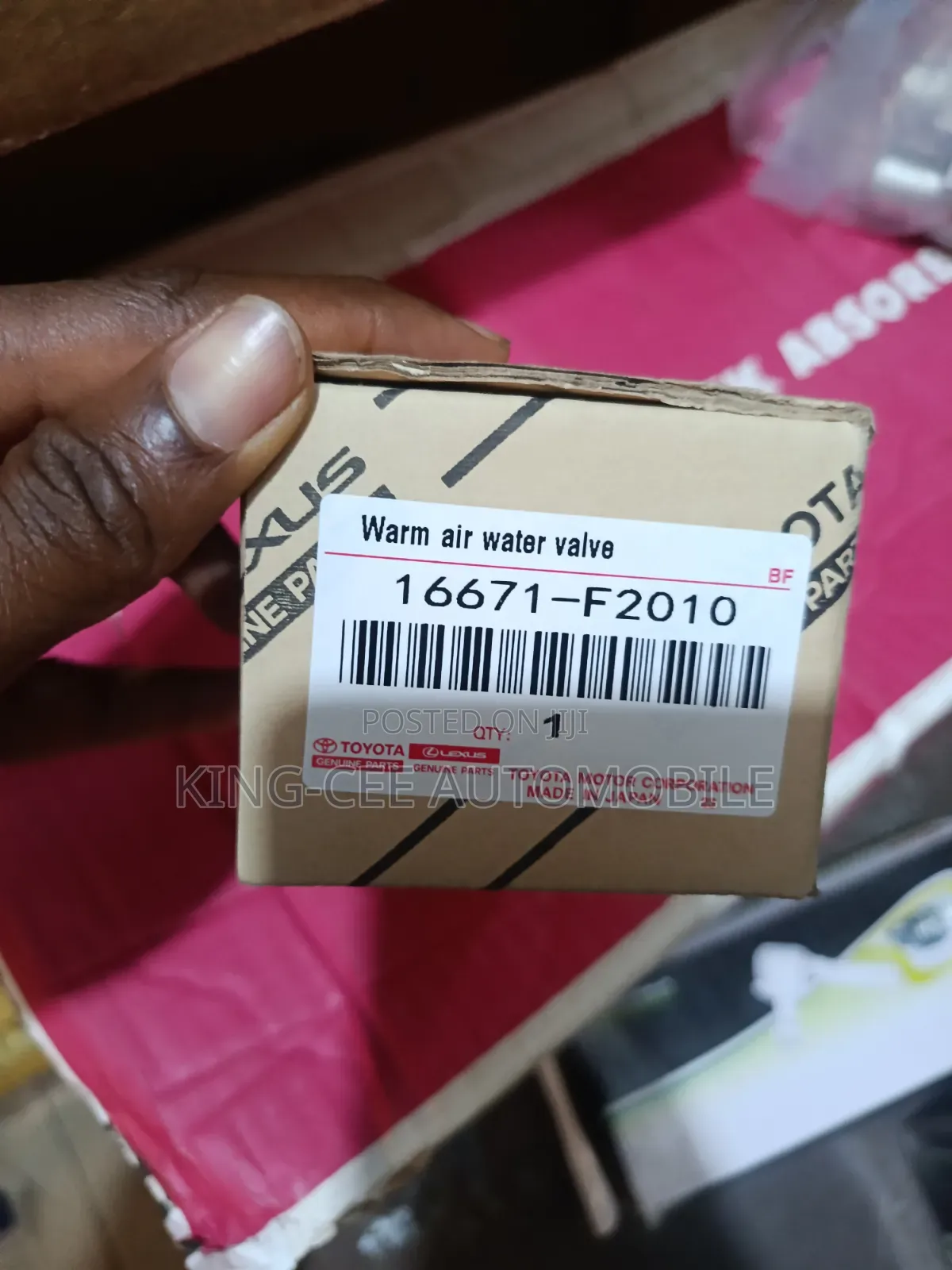 Original Water Valve Corolla,Camry,RAV4 , 2018-2024