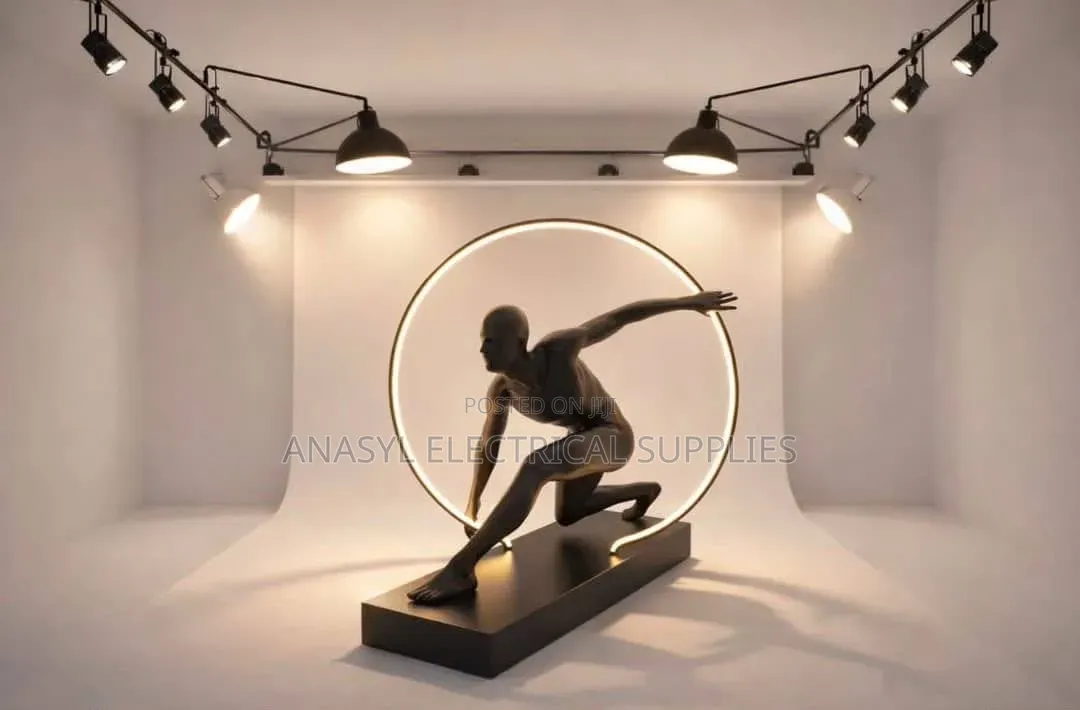Athletic Figure Humanoid Sculpture LED Floor Light
