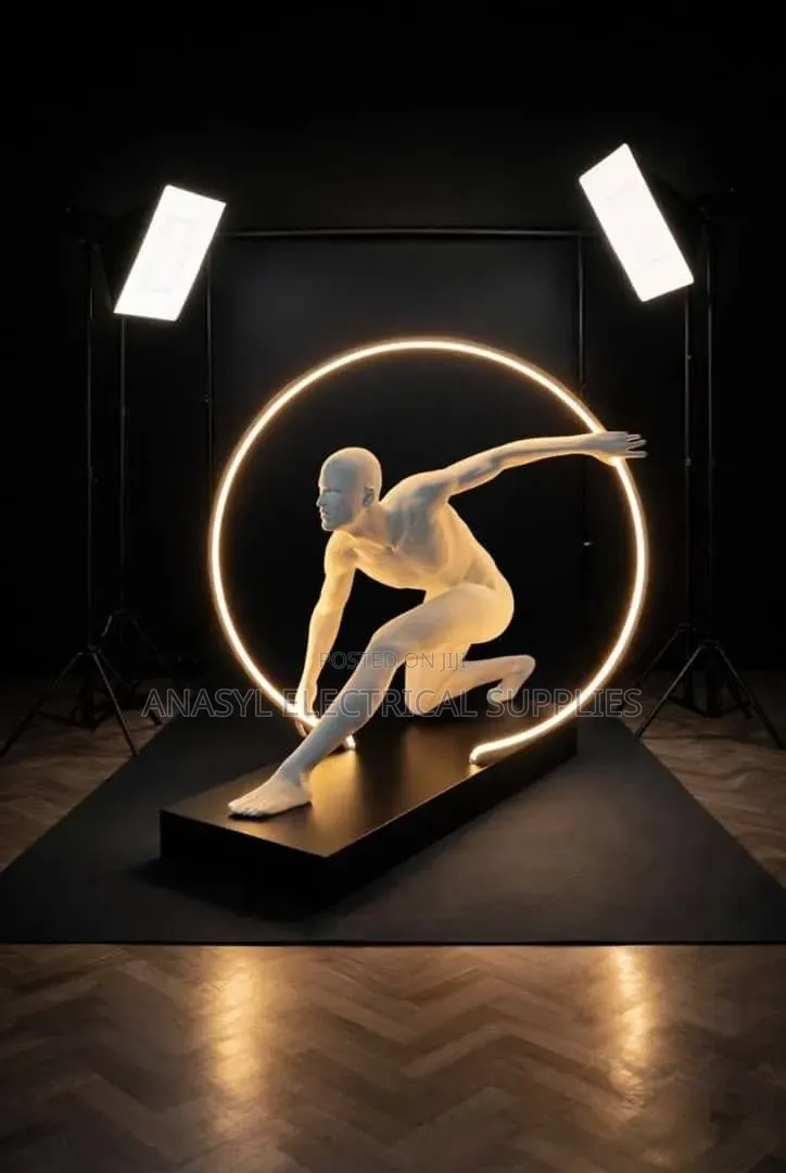 Athletic Figure Humanoid Sculpture LED Floor Light