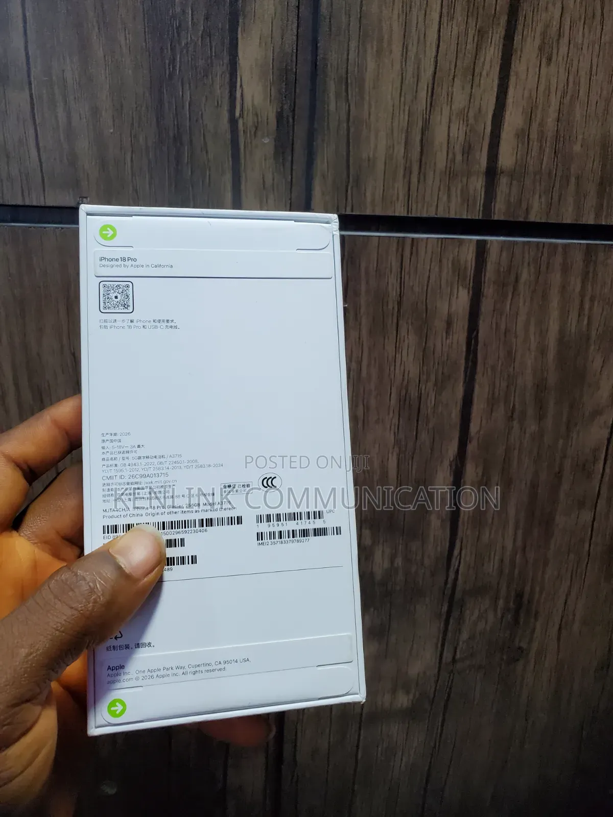 New Apple iPhone 18 Pro 256 GB Blue