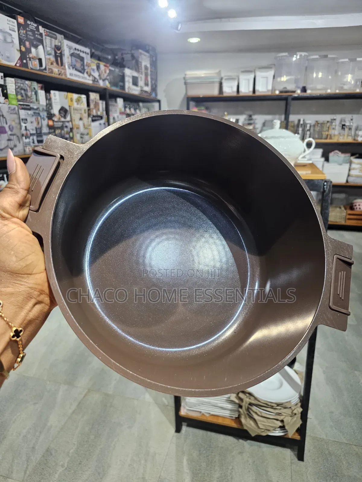 HausRoland Ceramic Non-Stick Casserole Cooking Pot With Glass Lid