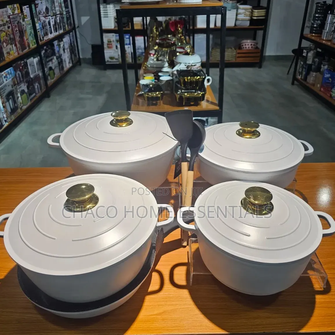 5 Piece Granite Non-Stick Cookware With Cooking Utensils