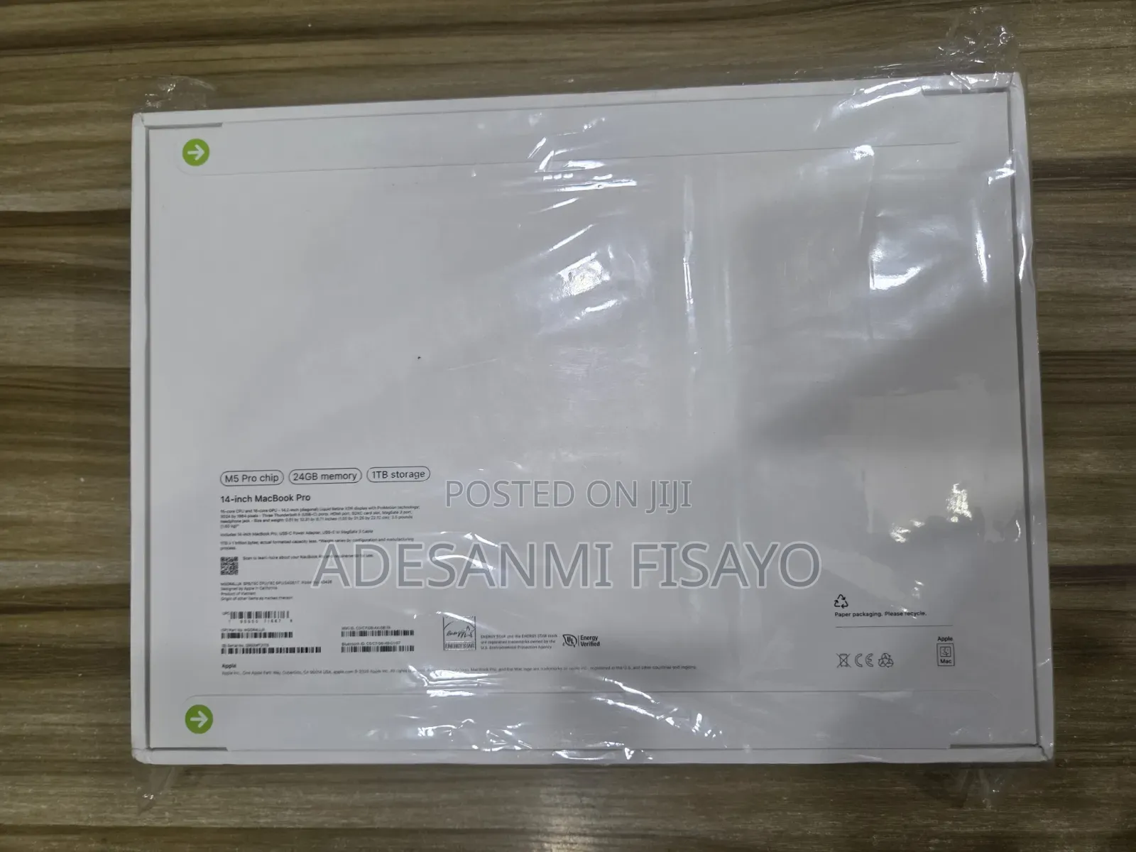 New Laptop Apple MacBook Pro 2026 M5 Pro 24GB Apple M5 Pro SSD 1T