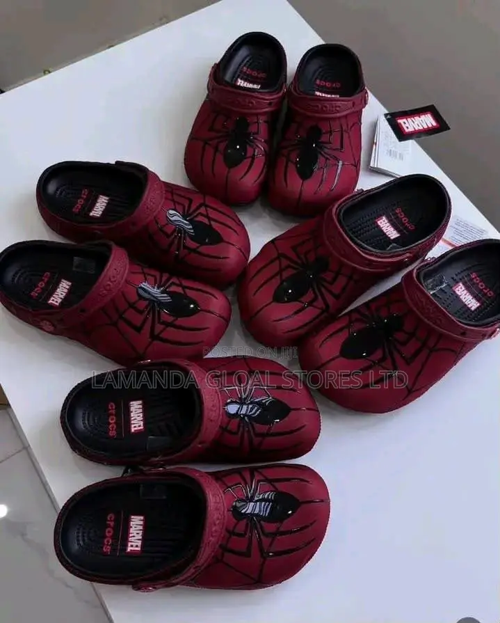 Marvel Spider-Man Clog Shoes in Burgundy