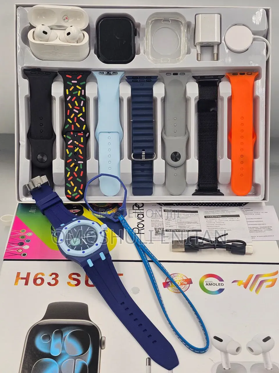 Smart Watch/Airpod/Ap X Swatch Combo