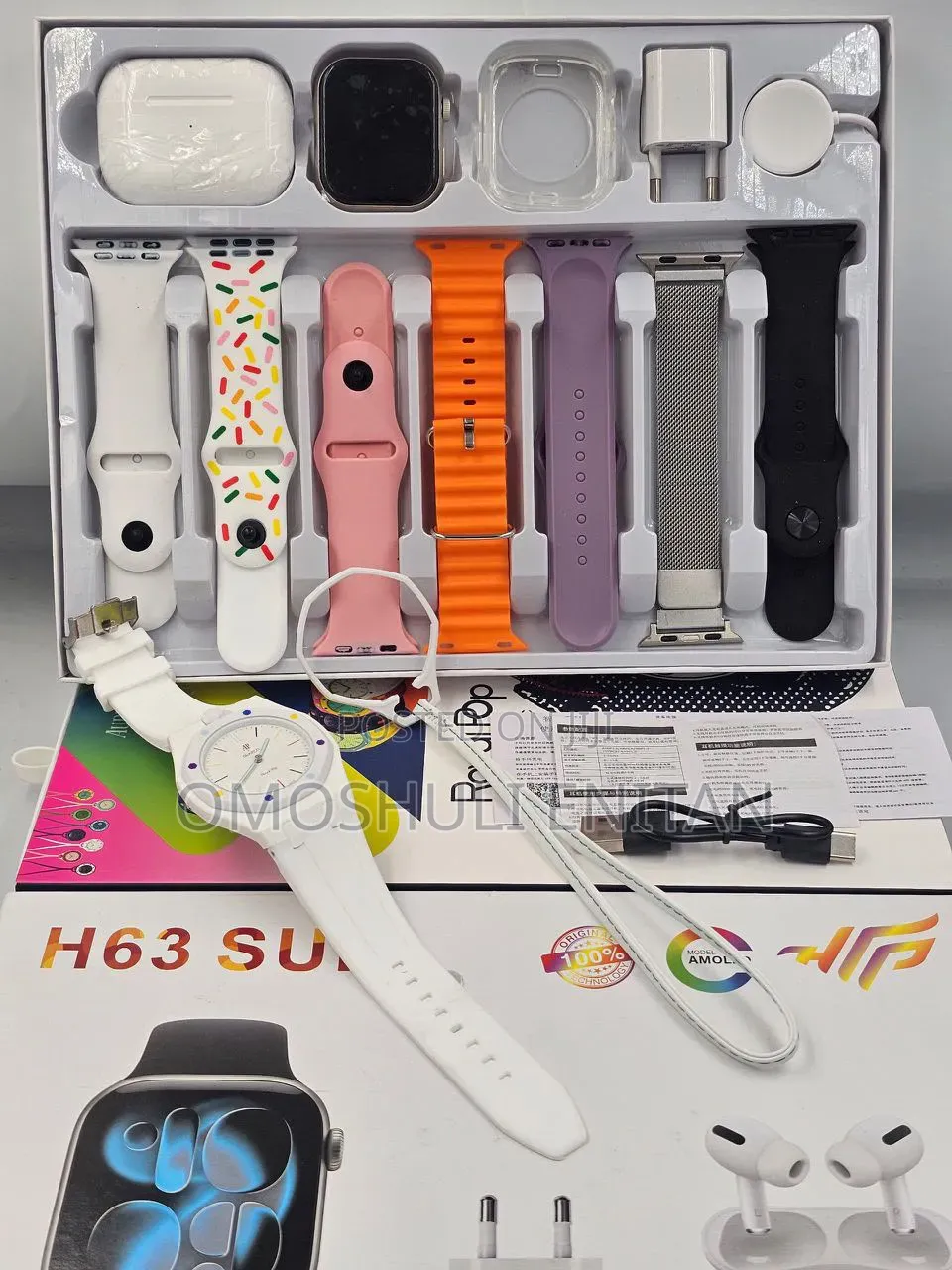 Smart Watch/Airpod/Ap X Swatch Combo