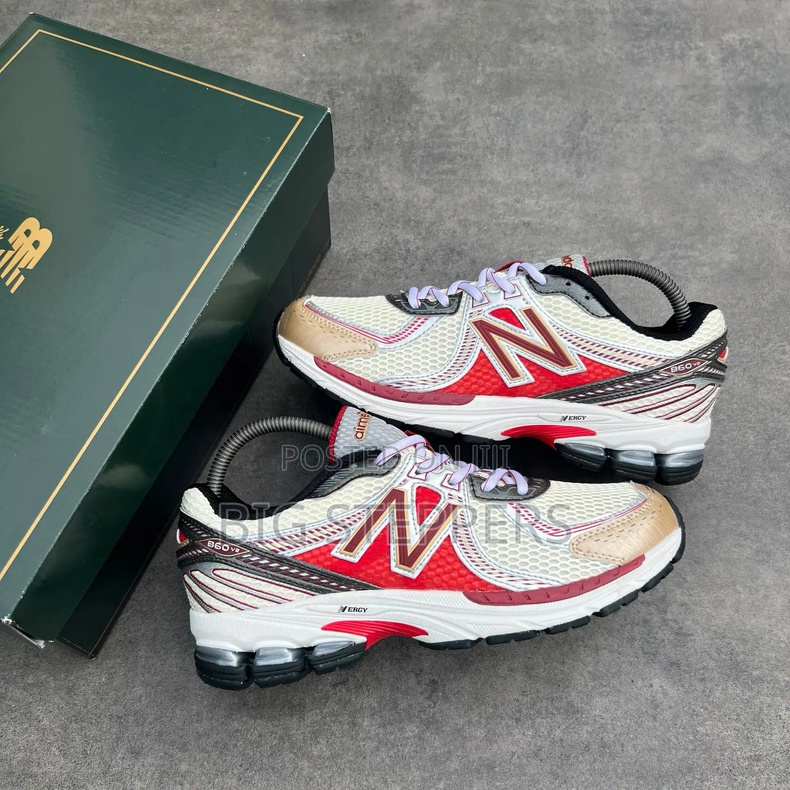 New Balance Aime Sneakers Green and Red