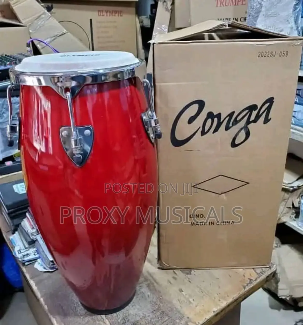 Professional Premier Conga Drum Set With Stand