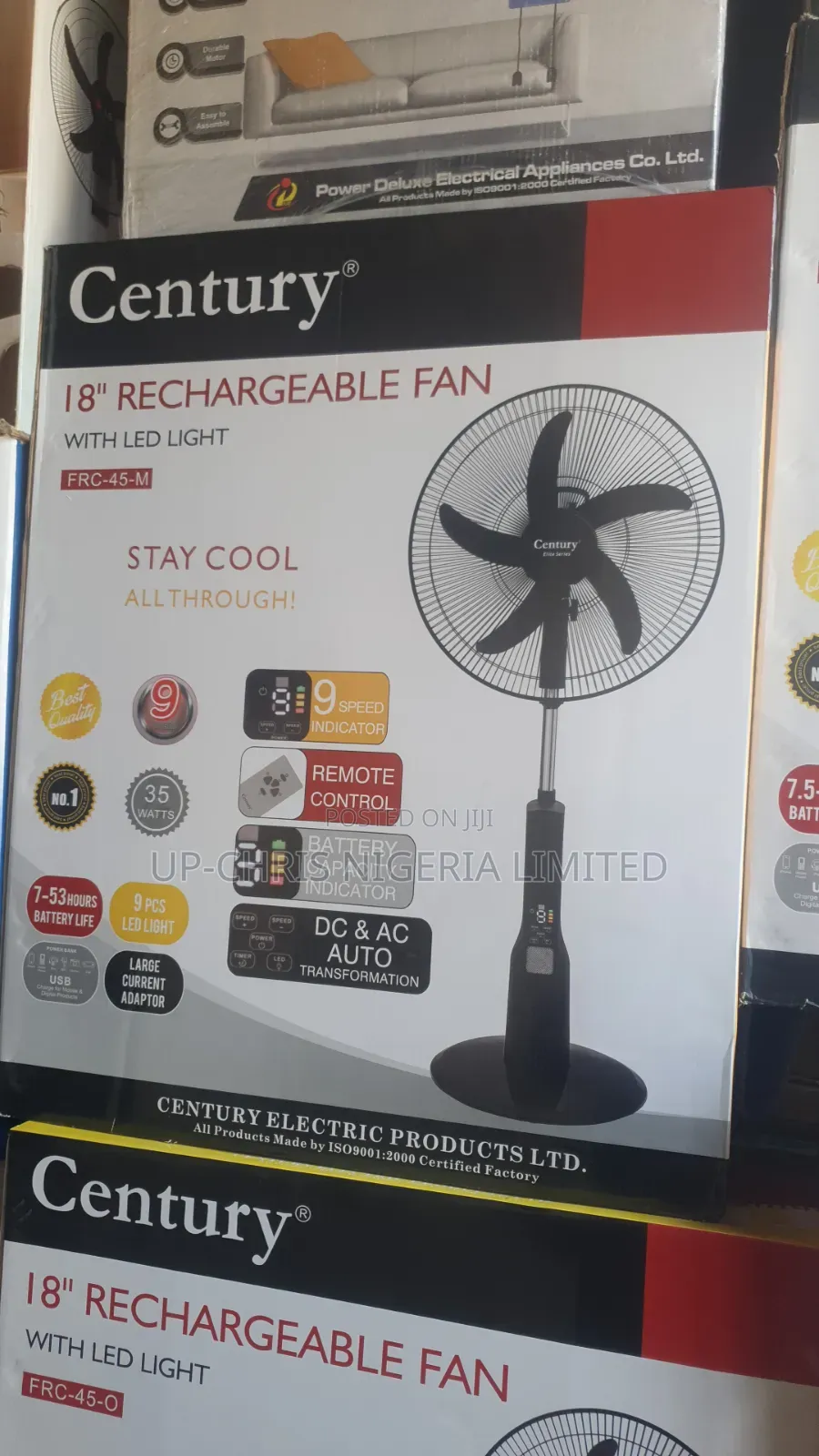 Century Rechargeable Fan