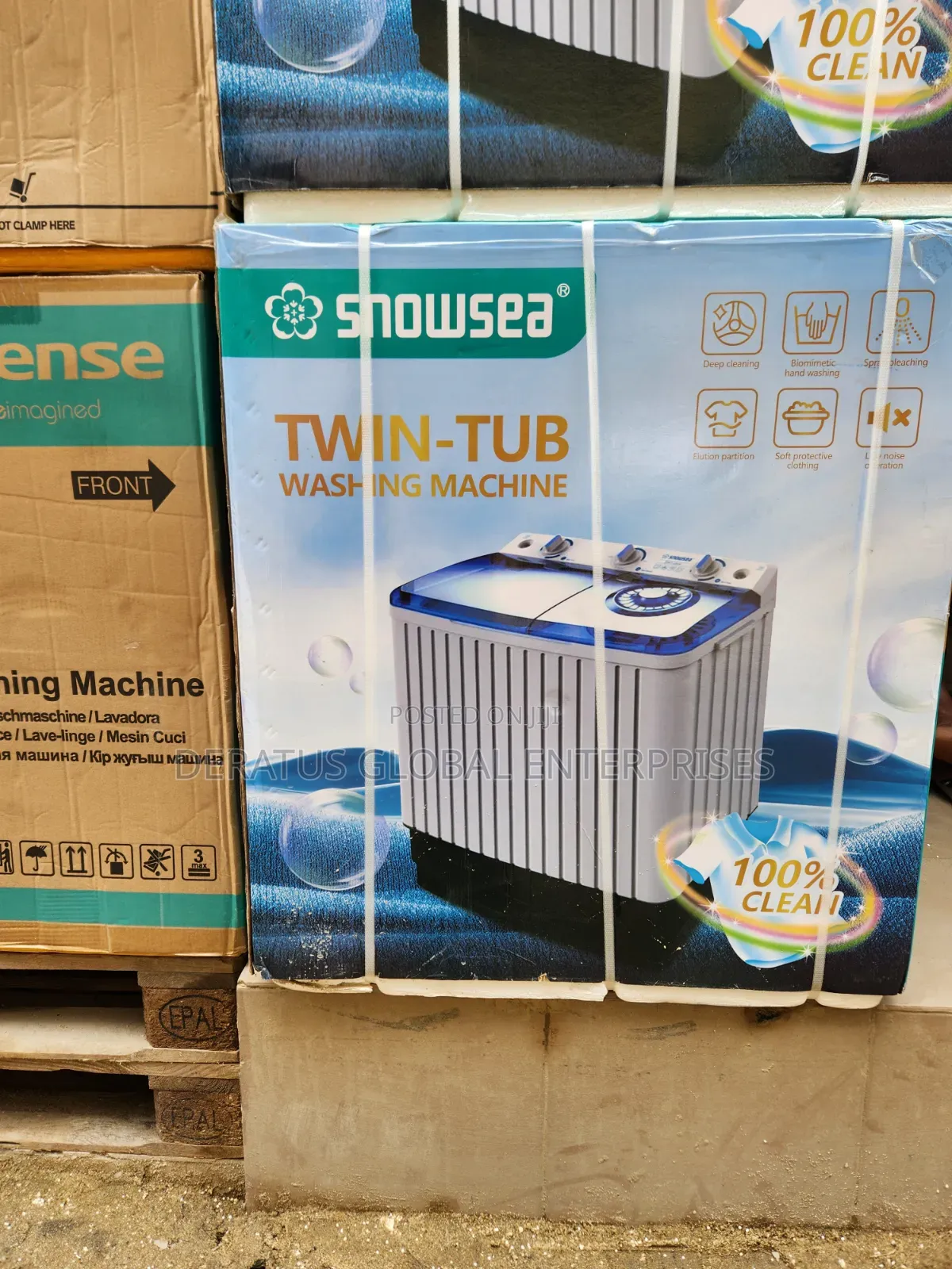 Snowsea 10KG Washing Machine _ Powerful Wash Spin