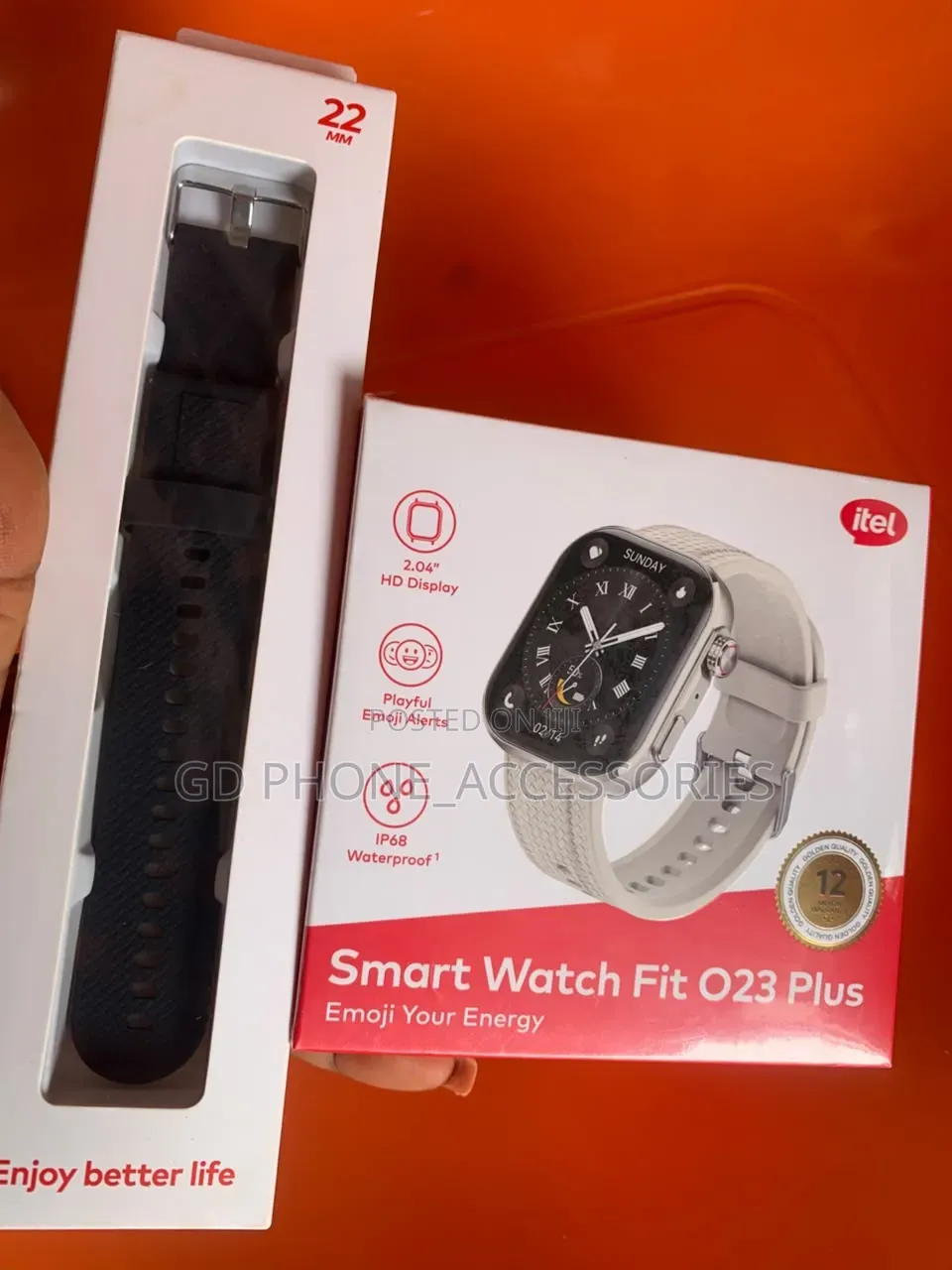 Original Itel Smart Watch Fit O23 Plus 2.04" HD Display Waterproof