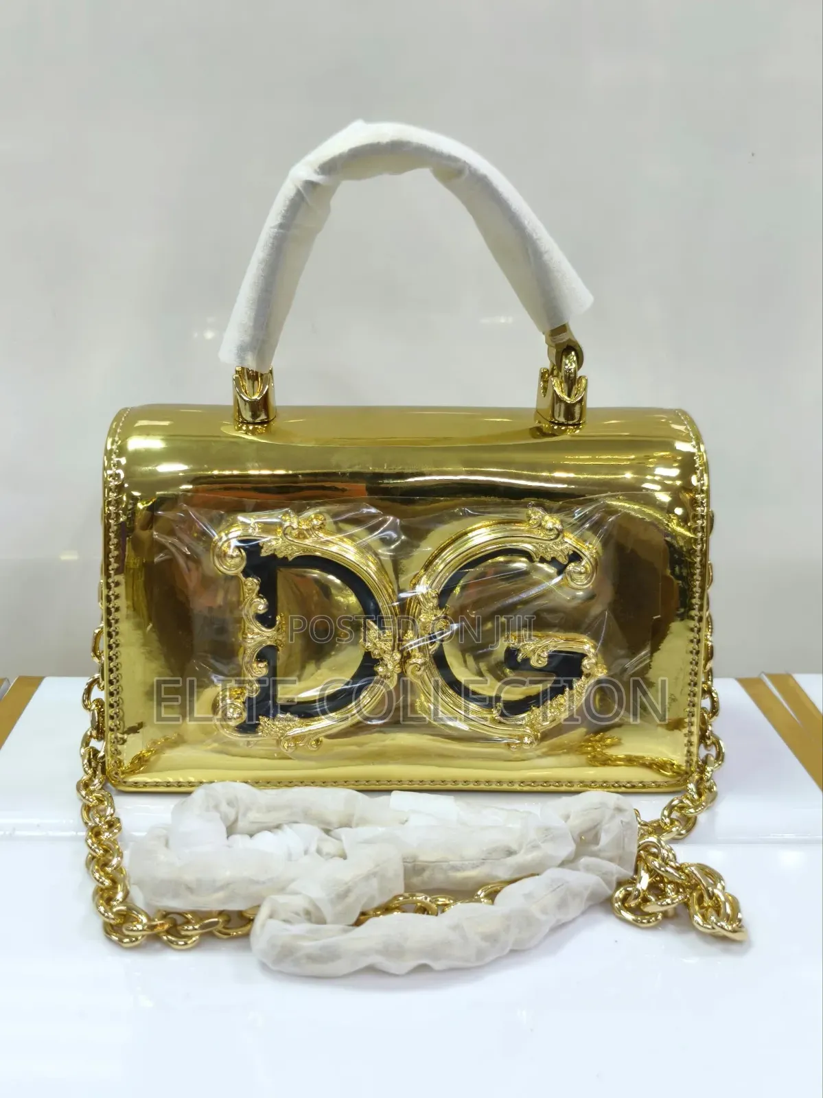 High Quality D G Leather Bag It's leather . Available as Displayed
