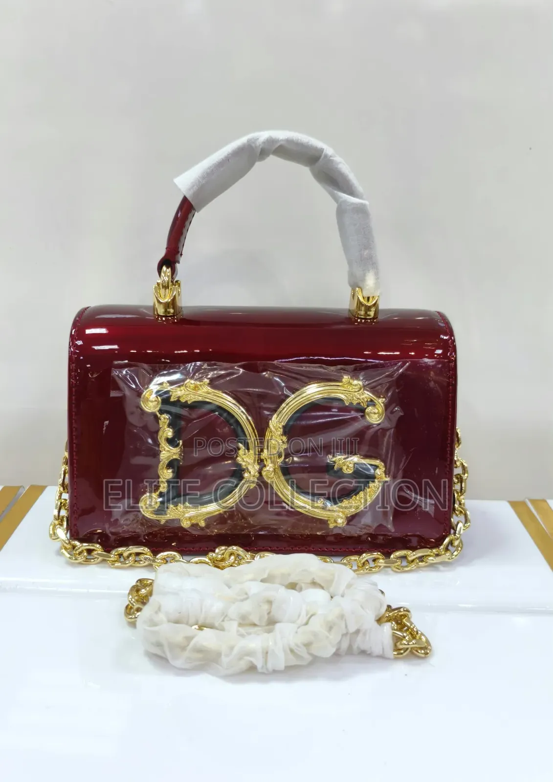 High Quality D G Leather Bag It's leather . Available as Displayed