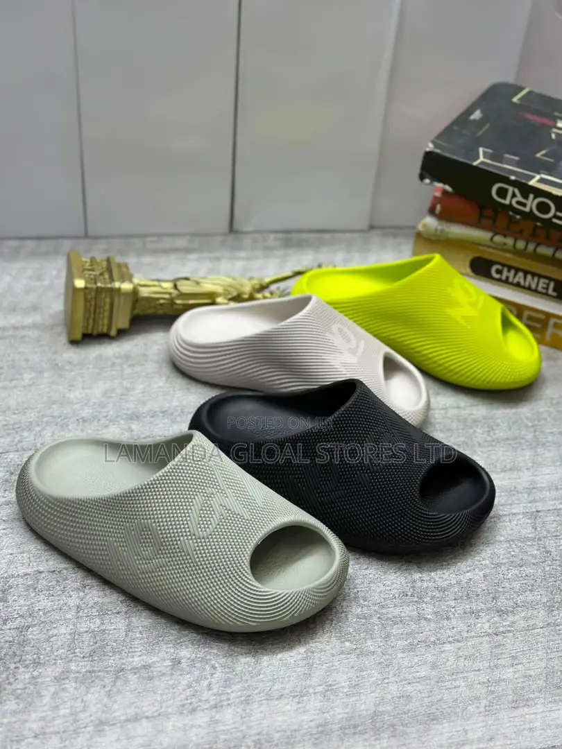 Embossed Texture Foam Slides in Assorted Colors