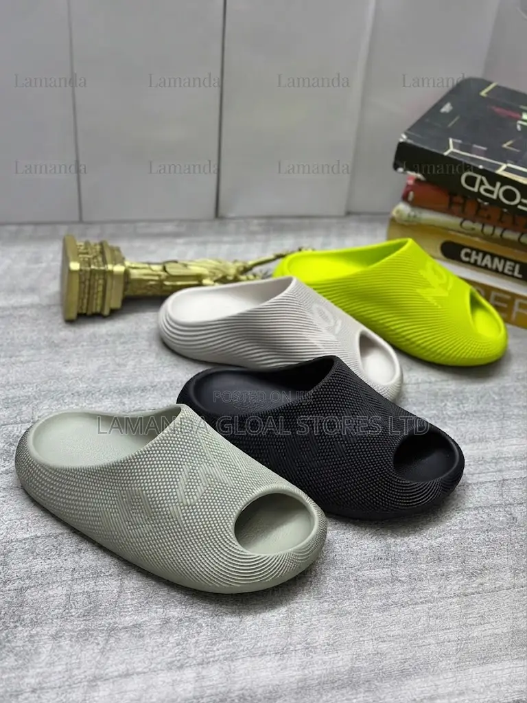Embossed Texture Foam Slides in Assorted Colors